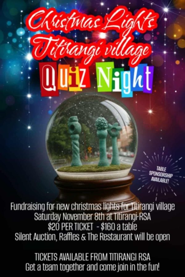 Christmas Lights Titirangi Village Quiz Night Each